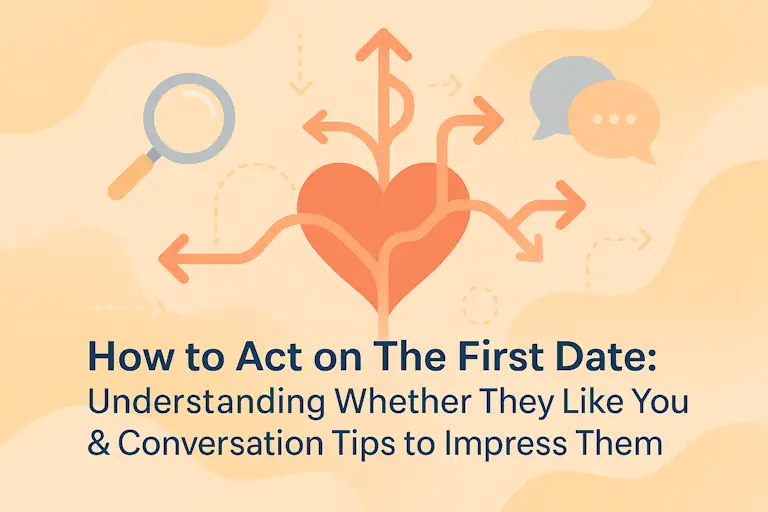 Couple on a first date - understanding dating signals and conversation tips